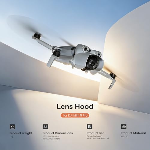 Image of STARTRC Mini 5 pro Lens Hood, Gimbal Cover for DJI Mini 5 Pro, Anti-Glare Sunshade Camera Protector, Quick Release Guard for Gimbal Motor Protection