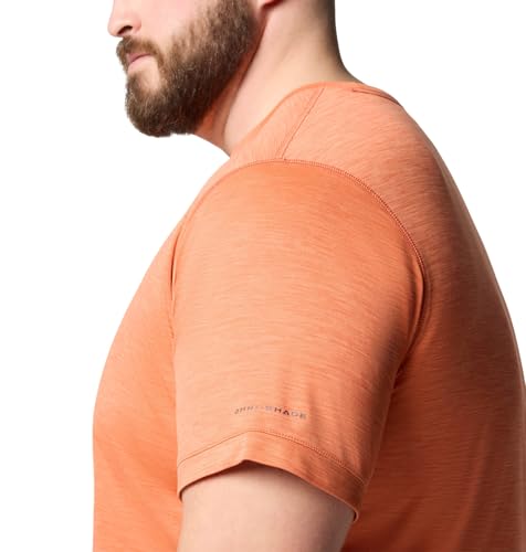 Columbia Men's Sage Peak Knit Short Sleeve Crew, Tuscan Heather, Large Tall by Columbia - Image 5