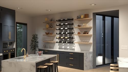Soporte modular para vino, 9 botellas, negro miniatura 3