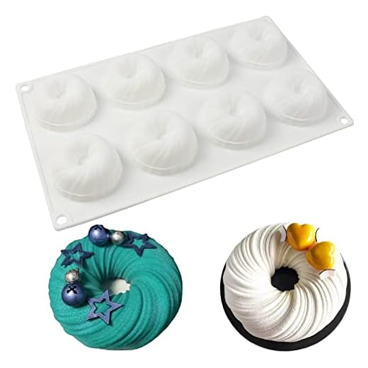 Moule Silicone Tourbillon, Moule Tourbillon Moule Gateau Silicone Patisserie Original Moule à Gateau Silicone Moule en Silicone Patisserie Professionnel Moulessilicone Gateaux Fantaisie