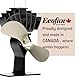 Ecofan UltrAir, klassischer Stil, wärmebetriebener Holzofenventilator, 212 m³/h, 810CABBX, 20,07 cm-Blatt, Goldfarben