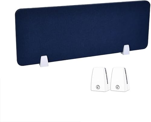 Acoustic DeskFree - Paneles reductores de ruido para oficina y escuela, color azul marino, 30 x 120 cm, mejora y productividad