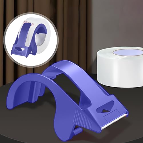 Heavy Duty Packing Tape with refillable Dispenser, Noiseless Packaging Tape 2.4 mil, 1.88" x 110 yd, Packing Tape Refills for Packing, Strong Seal on All Box Types for Moving, Office, & Storage (1)