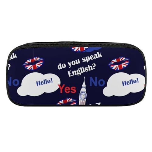 ペンケース 筆箱 大容量 軽量 英国国旗 ロンドン 英語 ビッグベン 筆入れ ふでばこ ペンポーチ 多機能 コンパクト シンプル おしゃれ 中小学生 高校生 女の子 男の子