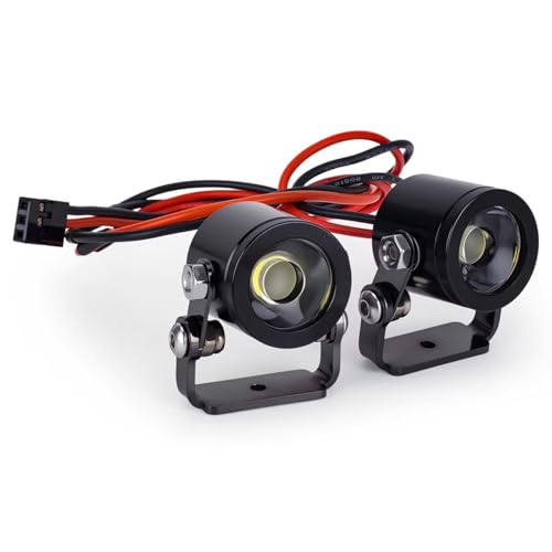 Compatible With TRX4 For Defender For SCX10 90046 D90 D110 TF2 1/10 RC �J�[�A�b�v�O���[�h�p�[�c 2 ���C�g�X�|�b�g���C�g�ƃu���P�b�g�ƌ݊��� �p�[�c RC�J�[(Black)
