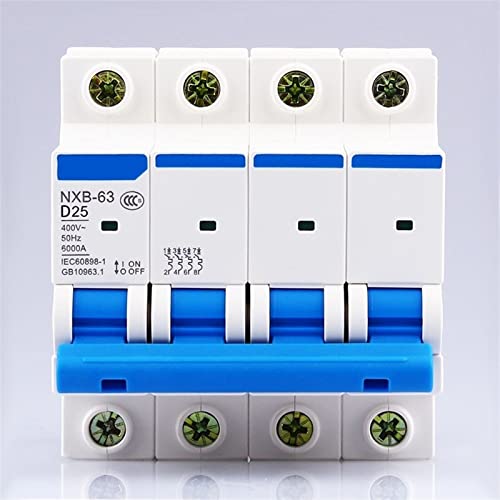 Interrupteur d'air type D NXB-63 contre surcharge électrique domestique 4P