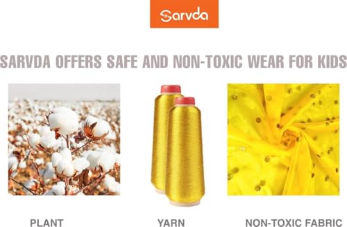 Image of Sarvda Shree Krishna Dress for Baby Boy & Radha Dress for Girls | Janamashtami Dress | Fancy Dress Costume with Accessories Dhoti, Dupatta, Mukut Flute Complete set, Ethnic wear