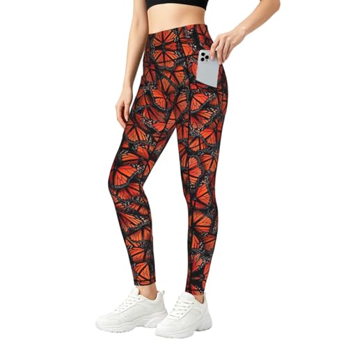 Leggings de mariposas Monarch ideales para tus sesiones de fitness y conjuntos de gimnasio