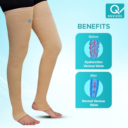 Image of Q DEVICES Varicose Vein Stockings Above Knee