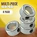 (4-Pack) 3/4” Bore Solid Steel Shaft Collars with Zinc Plated Coating - Durable Shaft Collars Suitable for Machinery and Industrial Use