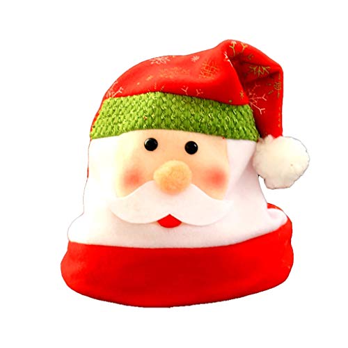 Preisvergleich Produktbild Weihnachtsmütze, Karikatur Weihnachtsmütze, Erwachsene Kinder-Weihnachtskopfschmuck / weich Und Bequem / Weihnachtsschmuck / Parteistützen / Urlaub, Geschenke (Farbe : Cute old man Christmas hat)