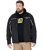 Caterpillar Men's Soft Shell Jacket (Regular and Big & Tall Sizes), Black, Large