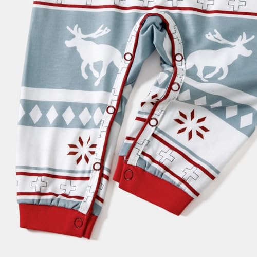 Image of IFFEI Matching Family Pajamas Sets Christmas PJ's with Letter and Plaid Printed Long Sleeve Tee and Bottom Loungewear