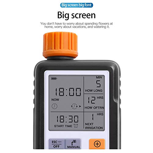 Contrôleur d'arrosage de jardin extérieur programmable avec écran LCD haute précision
