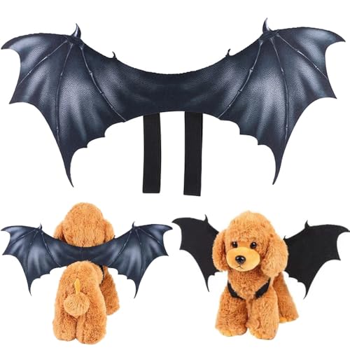 Haustier Fledermausflügel,Halloween Haustier Wings,Pet Fledermaus Costumes,Kostüm für Haustiere,Halloween-Verkleidungszubehör für Haustiere,...