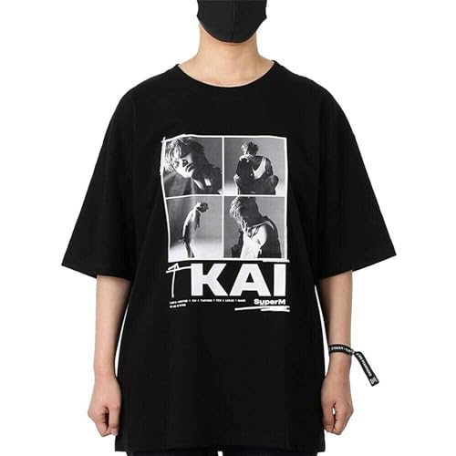 Photo de Kai Superm Black Shortsleeve T Shirt Retro Men Tees Shirt Black M