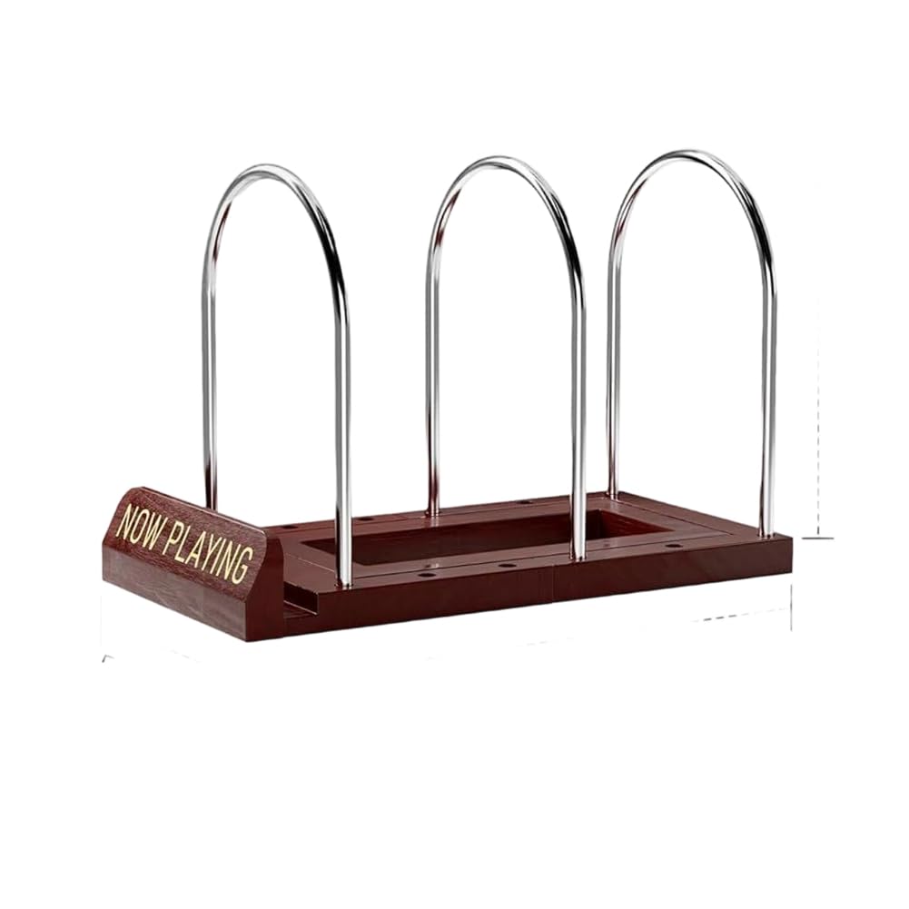 Hndhbfgrt Vinyl Record Storage Stand Adjustable Capacity(30 to 70 LPs), Expandable Record Holder for Now Playing for Albums