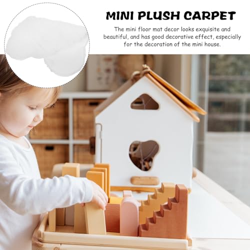 ifundom Acessórios Para Casa De Bonecas Em Miniatura Tapetes Fofos Mini Tapete Tapete Em Miniatura B