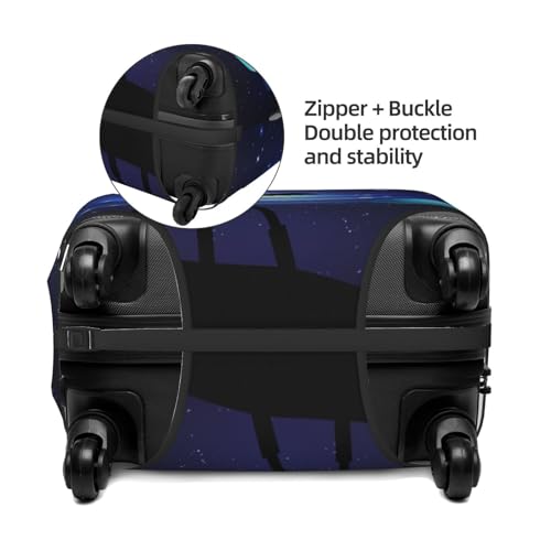 Space Telescope Luggage Cover for Suitcase, Suitcase Cover Protector Fit 25-28 Inch Luggage Travel Accessories, L4
