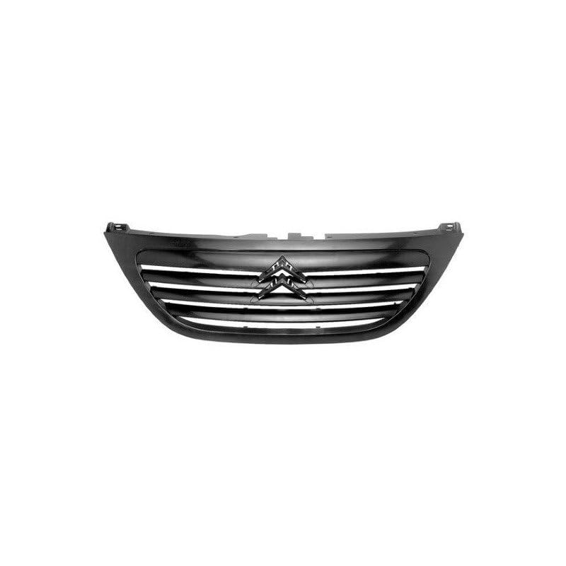 Rejilla calandra delantera negra compatible con Citroen C3 fase 1 2002-2005