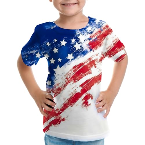 Image of Big Kids Tie Dye Shirt for Boys Girls Short Sleeve Hippie Tshirt Senior Tee