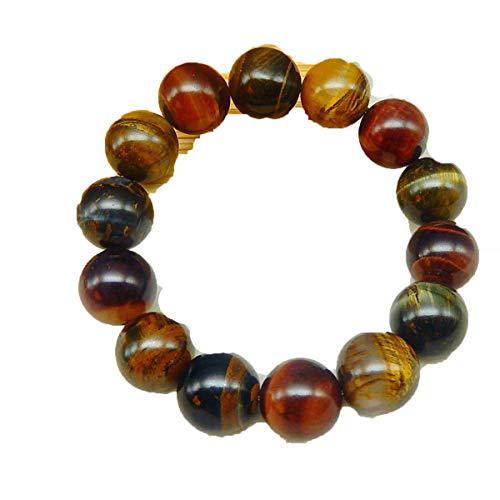 Oeil de Tigre et perles rondes en Jade pour look de couple