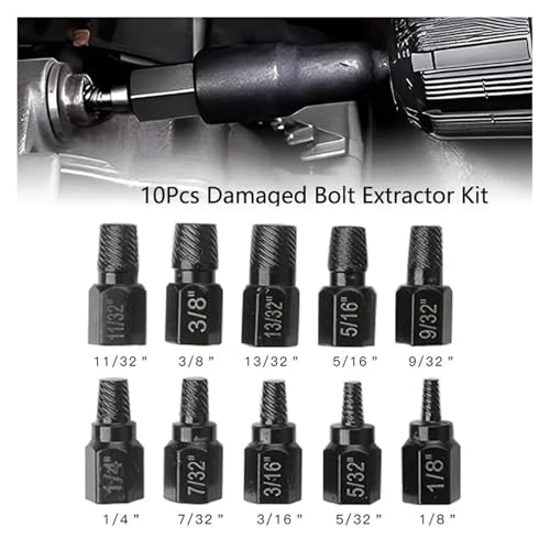 Llave de vaso giratoria extractor de tuercas y tornillos con funda de 14 piezas 3