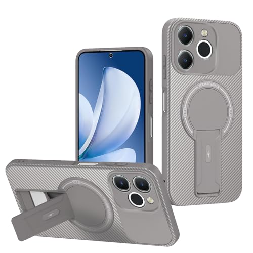 �Ή��@�� for Realme C71 4G (India) / Note 70T / Note 70,�Ή��@�� for Realme Narzo 80 Lite ���C�z���X�^���h 2-in-1�yTPU+PC�z�J�����ی�X�^���h �ϐk�P�[�X Gray