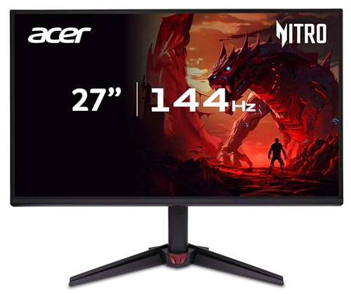 acer Nitro VG270U P6 Gaming Monitor 27 Zoll (69 cm Bildschirm) WQHD, IPS, 144Hz, 1ms(VRB), DP 1.4, 2xHDMI 2.0, FreeSync