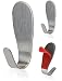 Produktbild DIVORY Edelstahl Haken selbstklebend Klebehaken ohne Bohren I 3 Stück I Selbstklebende Garderobenhaken Kleiderhaken Wandhaken Türhaken Badhaken Handtuchhaken Schlüsselhaken (Small, 3er Set)