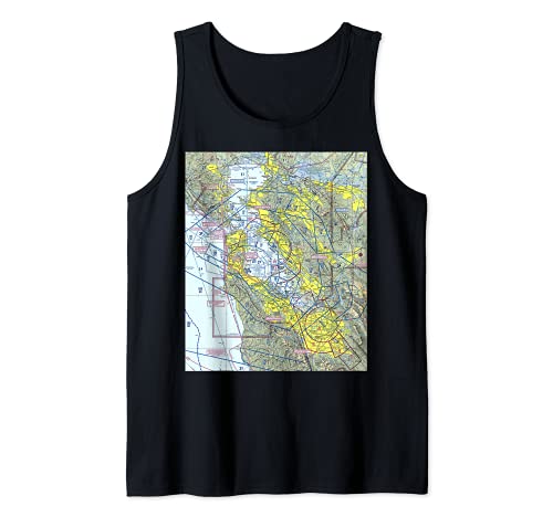 san francisco sectional chart - Aeronautical VFR Sectional Chart - San Francisco Tank Top