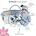Paradise Galleries 17 Inch Realistic Reborn Baby Boy Doll with Plush Pup and Bassinet Gift Set for Kids and Adults – Finn & Sparky
