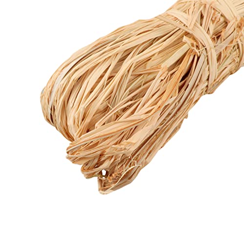KINGLAKE 100g Natural Raffia Bundles, Garden Raffia String for Gift Wrapping, Crafts, Florist Bouquets, Decoration, Gardening, Weaving, 2 Pack x 50g