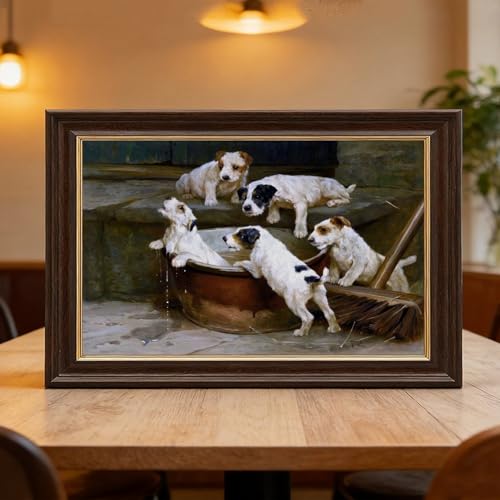 Impression sur toile chiots de renard terrier décoration murale 50,8 cm - 6