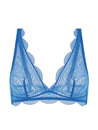 Soutien-gorge triangle Simone Perele sans armatures bleu myosotis