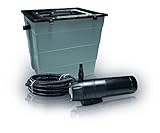 Leichte Handhabung Heissner SMARTLINE Teichaußenfilter mit UVC-Pumpe 1000 l/h (HLF6000-00)