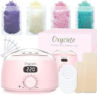 Waxing Kit for Women, Wax Warmer with Digital Display, Painless Hair Removal Kit with 20 Wax Applicator Sticks, At Home Waxing Kit for Eyebrow,Armpit, Bikini, Brazilian