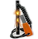 aZengear Pedernal Supervivencia, Arrancador de Fue...: Acero resistente a la intemperie: un arrancador de fuego al aire libre todo incluido que consta de una barra de ferro XXL, golpeador de acero de alta velocidad y cuerda de paracaídas. Hace que la iluminación del fuego en todas las condiciones climáti...