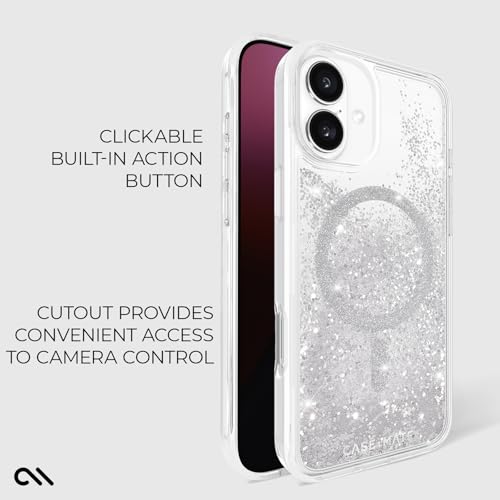 Coque iPhone 16 Plus paillettes aimantée transparente et antichoc - 4