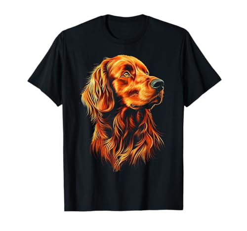 Adatto anche come motivo per amici, familiari e bambini. Se vuoi dare agli amanti del setter irlandese una gioia speciale, allora troverai una vasta gamma di illustrazioni di setter irlandesi su diversi prodotti tramite il nostro marchio DogtastiQ, per tutti gli amanti degli animali.