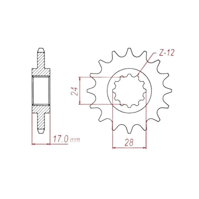 Moto Piñon Delantero， Para CB600F Hornet 98-06 Para CB600 Para CB600S Para CBR600 97-98 Motocicleta 525-15T cadena retenedor placa，