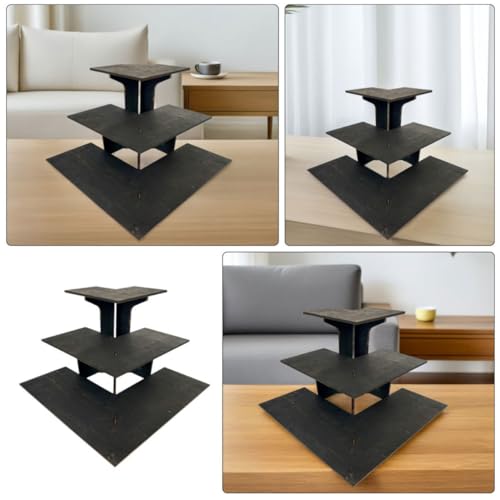 Support d'angle en bois portable facile à assembler pour petits objets de magasin - 4
