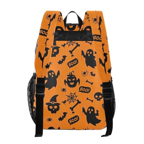 Halloween Black Ghosts Clear Bag for Women Travel Kids Girls Backpack Boys Large Plastic Approved Bag3