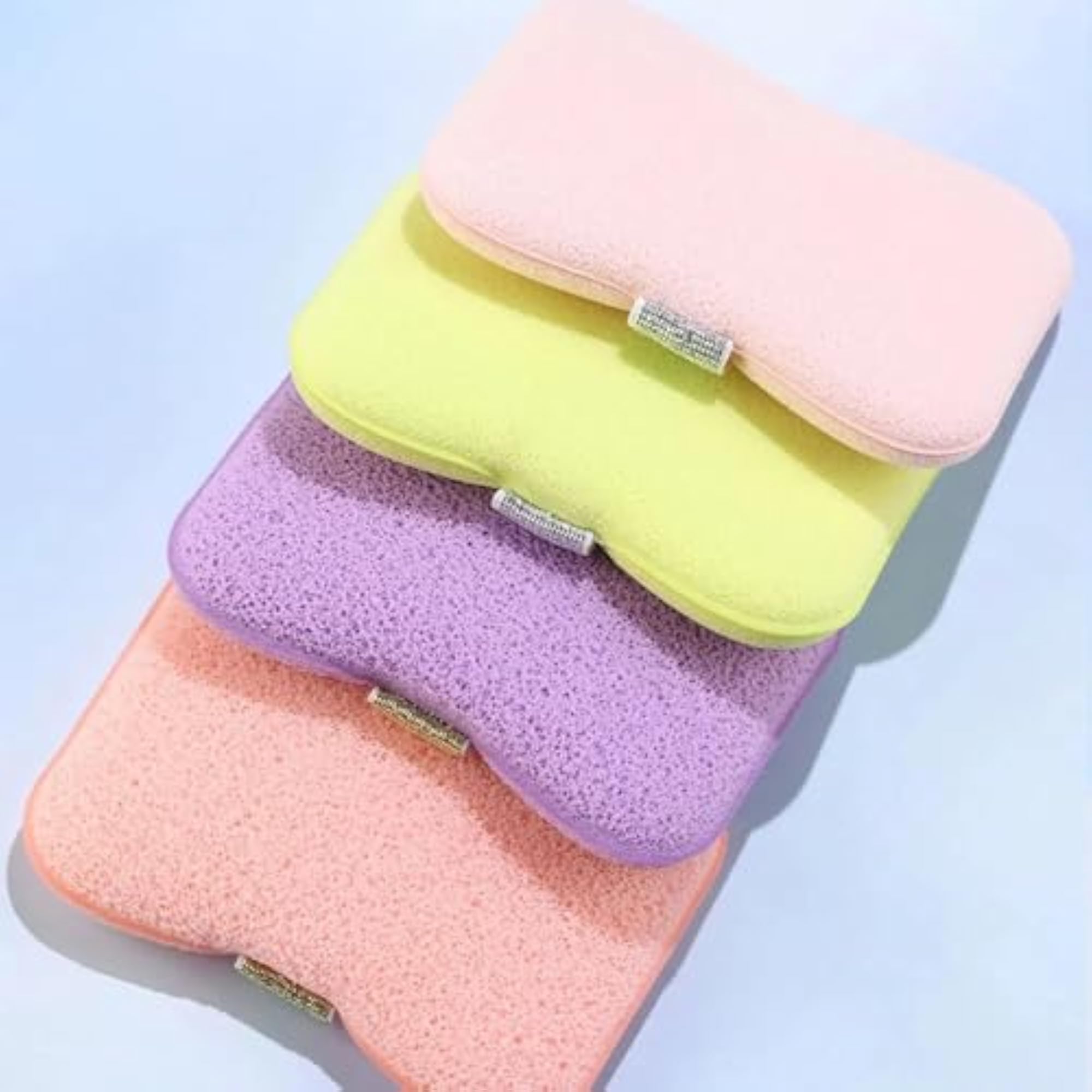 Soap-Infused Double-Sided Bath Sponge with Hand Strap