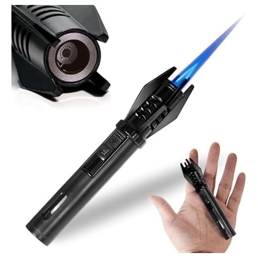 Encendedor Mechero Cocina Barbacoa Encendedor Kit Supervivencia Para Velas, Chimenea, Barbacoa, Camping Llama Azul（No Incluye Gas) 13.5CM