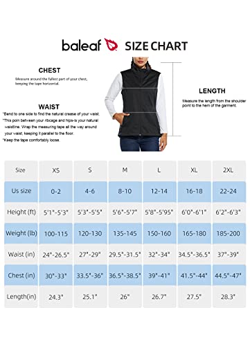 Baleaf BALEAFAGA1060508520WAE Women'S Lightweight Vest Softshell Sleeveless Jacket Windproof Stand Collar thumb #6