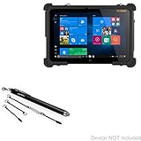 BoxWave Stylus Pen Compatible with MobileDemand xTablet Flex 10A - EverTouch Capacitive Stylus, Fiber Tip Capacitive Stylus Pen - Jet Black