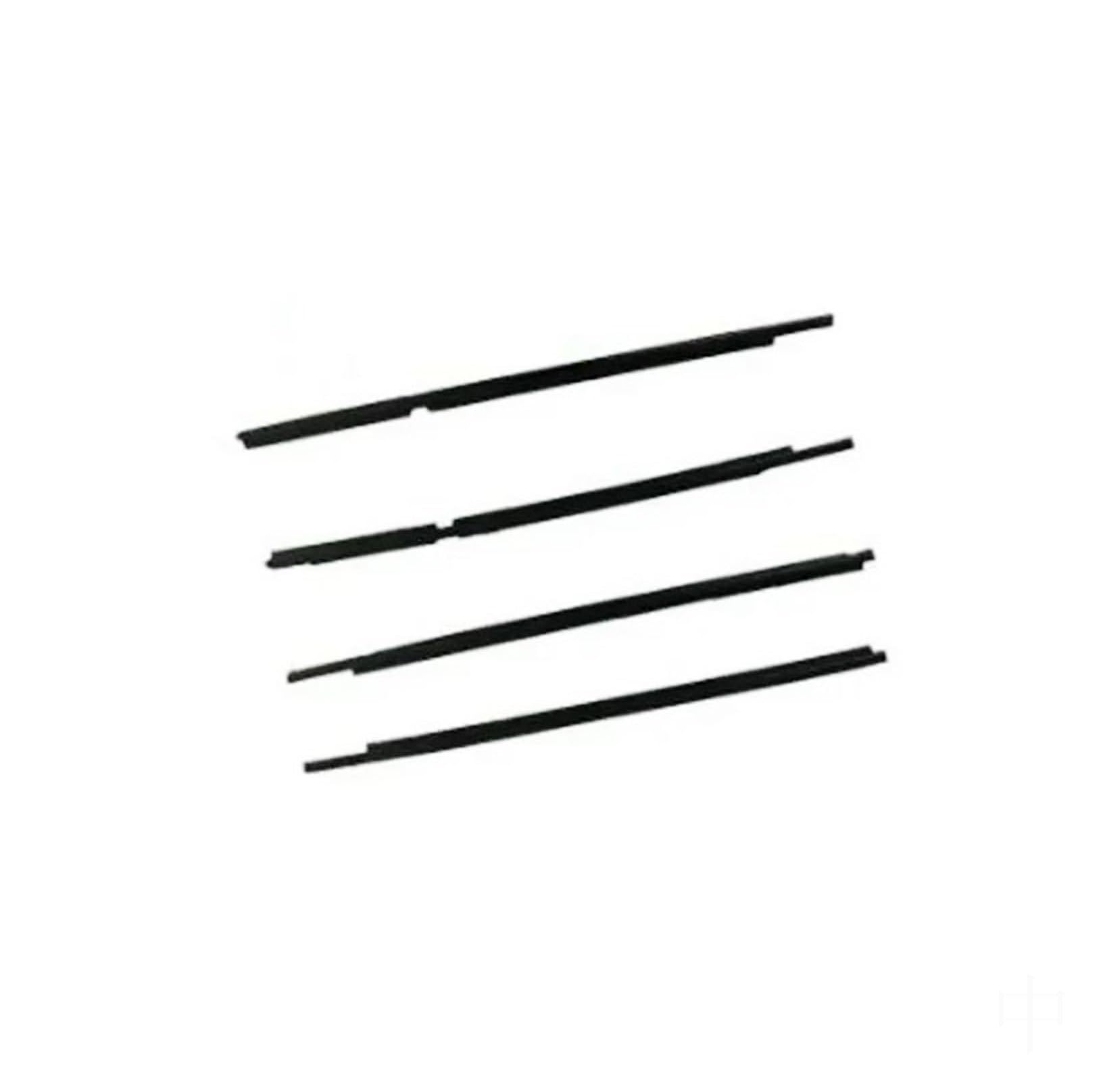 Spgsgmgtxt One Color For Vw For Golf Mk6 2008-2013 4Pcs Outside Window Sealing Strip Weatherstrip Beltline Molding