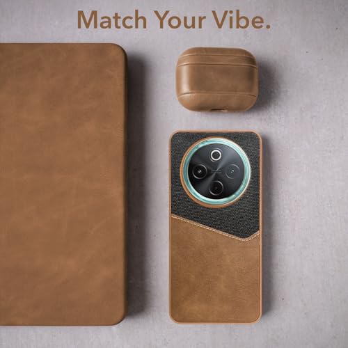 Image of Jkobi Back Cover Case for Vivo T4 (Dual PU Leather Stitch | Professional Minimalist | Soft and Flexible)