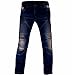 Produktbild Juicy Trendz Herren Motorradrüstung Biker Motorrad Denim Hose Jeans S017 Blau W38 L30